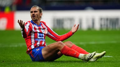Antoine Griezmann lors du match Atlético-Barça (0-1, Coupe du Roi), le 2 avril 2025 
