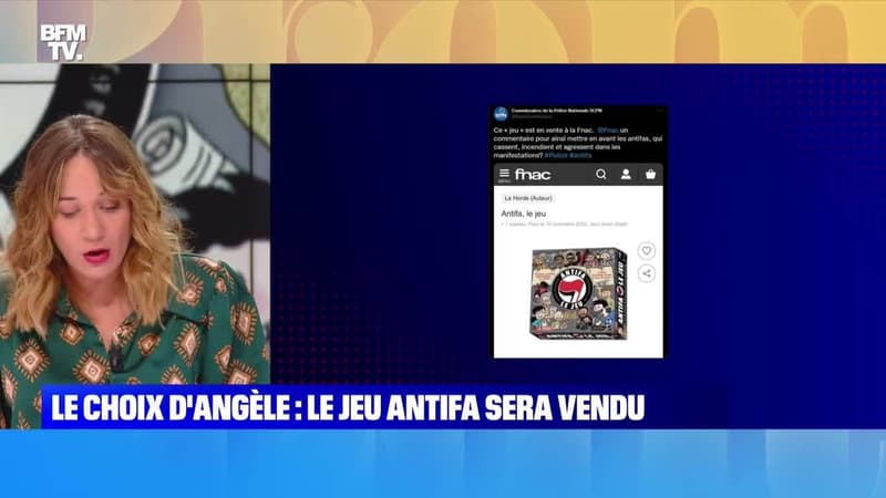 Le choix d'Angèle : Le jeu Antifa sera vendu - 30/11