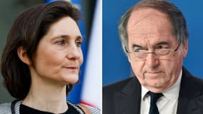 Amelie Oudea-Castera à Paris le 15 février 2023 et Noël Le Graët à Paris le 12 juillet 2016