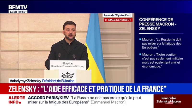 Achat de Rafale par l'Ukraine: Volodymyr Zelensky salue un "accord historique" avec la France