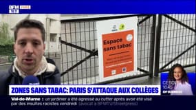 Paris: un "espace sans tabac" installé pour la première fois devant un collège du 19e arrondissement