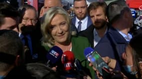 Marine Le Pen en déplacement au salon de l’élevage ce jeudi 7 octobre