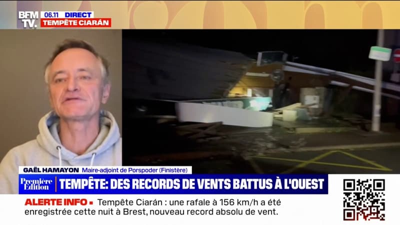 Tempête Ciaran: le maire-adjoint de Porspoder dans le Finistère témoigne 