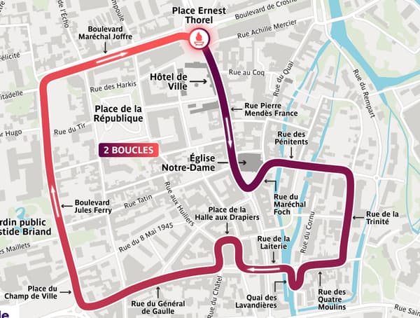 Parcours de la flamme paralympique à Louviers