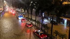 Les rues de Hong Kong inondées le 7 septembre 2023