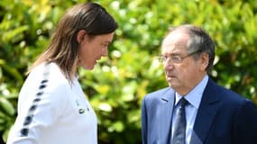 Corinne Diacre et Noël Le Graët, à Clairefontaine le 4 juin 2019