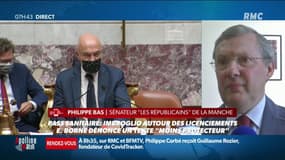 Pass sanitaire pour les salariés: "Il ne faut pas laisser croire qu'un licenciement est possible, il faut cesser cette confusion" affirme Philippe Bas, sénateur (LR) de la Manche