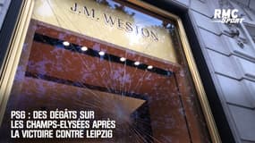 PSG : Des dégâts sur les Champs-Elysées après la victoire contre Leipzig en Champions League