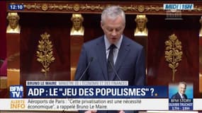 Privatisation d'ADP: Bruno Le Maire estime que "la démocratie participative n'a jamais été aussi menacée"