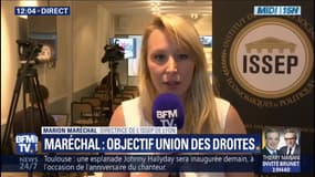 Marion Maréchal: "Je ne parle pas d'union, synonyme de fusion, mais d'alliance" des droites
