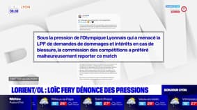 Lorient/OL: passe d'armes entre Jean-Michel Aulas et Loïc Fery sur les réseaux sociaux