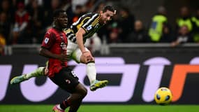 Adrien Rabiot lors du choc AC Milan-Juventus (0-1, 9e journée de Serie A), le 22 octobre 2023