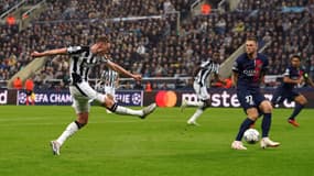 Sean Longstaff lors de Newcastle-PSG (4-1, Ligue des champions), le 4 octobre 2023