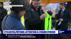 Passage à l'heure d'hiver: la Sécurité routière sensibilise les cyclistes et piétons à Lille