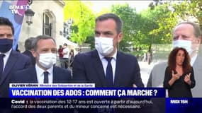"Il faut l'autorisation des deux parents": Olivier Véran s'exprime sur la vaccination des ados