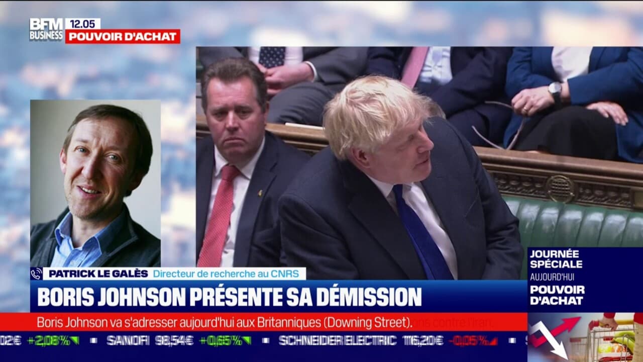 Boris Johnson présente sa démission
