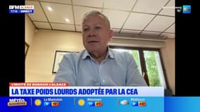 Taxe poids lourds adoptée en Alsace: le président de la CCI dénonce une "manière de faire brutale" 