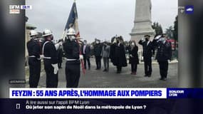 L'hommage aux pompiers, 55 ans après la catastrophe de Feyzin 