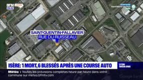 Isère: un mort et 6 blessés lors d'une course automobile sauvage à Saint-Quentin-Fallavier