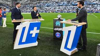 Pablo Longoria sur le plateau de Ligue 1+ avant OM-PSG, le 22 septembre 2025
