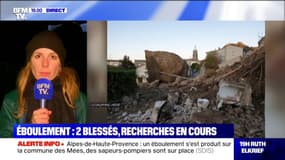 Éboulement aux Mées: une fuite de gaz serait en cours, une partie du village est évacuée