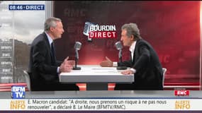 Bruno Le Maire face à Jean-Jacques Bourdin en direct
