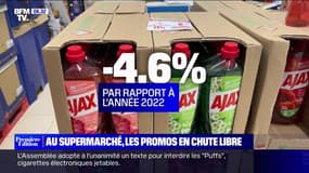 Le nombre de produits en promotion dans les supermarchés en baisse de 4,6% par rapport à 2022