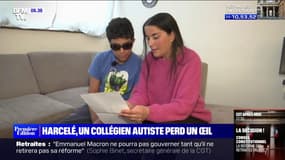 Blessé à l'œil, ce collégien atteint de troubles autistiques témoigne du harcèlement qu'il subit
