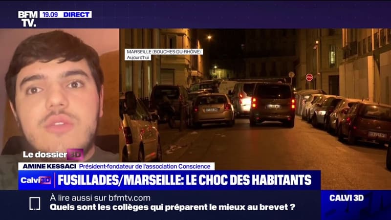 Amine Kessaci, président de l'association "Conscience": "Ces fusillades sont la suite logique des politiques publiques menées à Marseille"