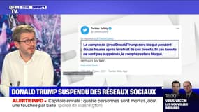 Les comptes Twitter et Facebook de Donald Trump suspendus
