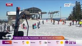De la neige dans les Vosges: "Un beau cadeau de Noël"