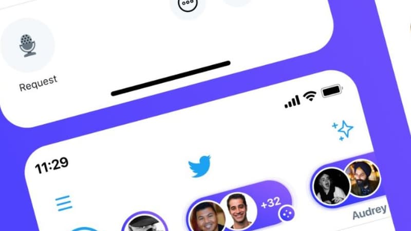 Spaces, le concurrent de Clubhouse lancé par Twitter. 