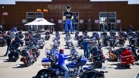 Le rassemblement annuel de motards à Sturgis, dans le Dakota du Sud, le 9 août 2020