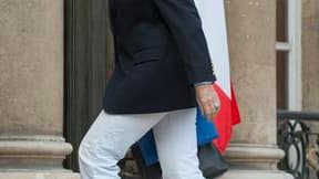 La ministre de l'Economie Christine Lagarde à l'Elysée à l'occasion d'une réunion sur le plan d'aide à la Grèce. Un communiqué de l'Elysée, publié après un entretien téléphonique entre le président Nicolas Sarkozy et la chancelière Angela Merkel, assure q