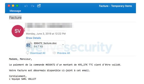 Les mails type permettant de repérer le virus Vareneky. Les mails type permettant de repérer le virus Vareneky.