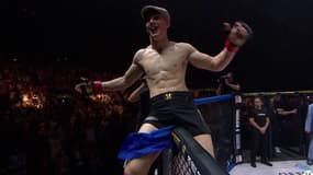Paul Dena après ses débuts professionnels à l'Hexagone MMA 29 de Bordeaux, 24 mai 2025