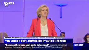 Valérie Pécresse: "Mon projet est de droite mais il est 100% compatible" avec les valeurs des centristes