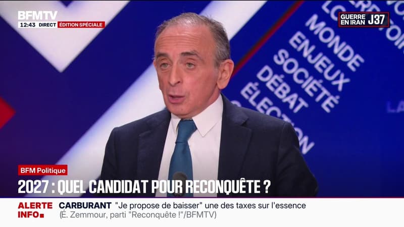 Présidentielle de 2027: "J'ai tout mon temps pour déclarer ma candidature", affirme Éric Zemmour