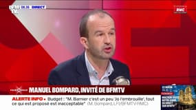 "Il ne recule devant aucun déshonneur": pour Manuel Bompard, Michel Barnier "va tomber"