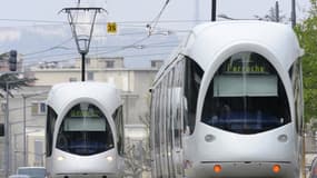 Les tramways traversent le centre-ville de Lyon (illustration).