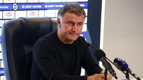 Christophe Galtier après Angers-PSG au stade Raymond-Kopa