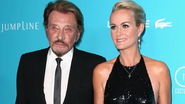 Johnny Hallyday et Laeticia, à Los Angeles en 2015