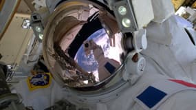 Le selfie de Thomas Pesquet dans l'espace. 