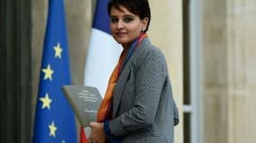La ministre de l'Education nationale Najat Vallaud-Belkacem à son arrivée à l'Elysée pour le conseil des ministres le 5 novembre 2015 à Paris