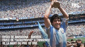 Décès de Maradona : Amoros parle de "catastrophe" à l'annonce de la mort du Pibe de Oro
