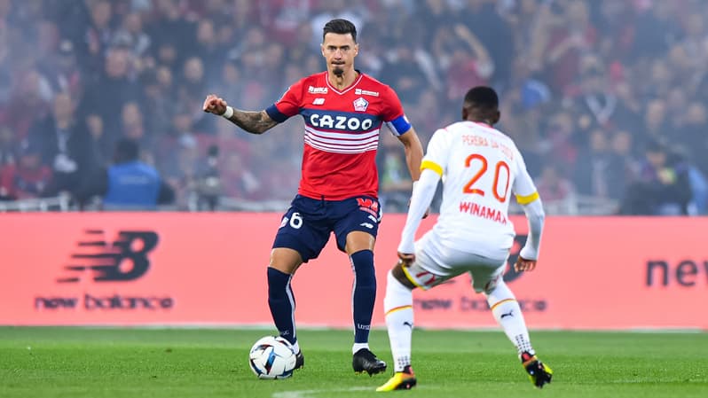 José Fonte dans le derby Lille-Lens, le 9 octobre 2022