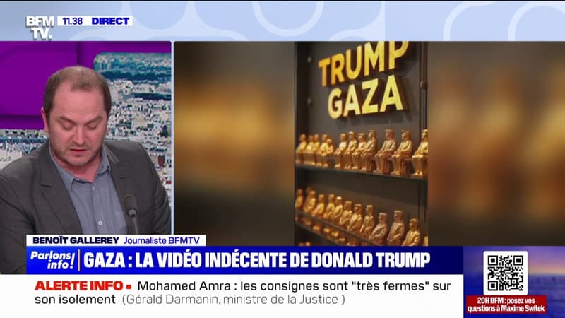 Donald Trump publie une fausse vidéo indécente sur son projet pour Gaza