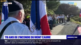 Var: hommage aux trois pompiers morts dans l'incendie du Mont Caume il y a 116 ans