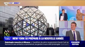 New York se prépare à la nouvelle année, avec l'installation de sa traditionnelle boule lumineuse
