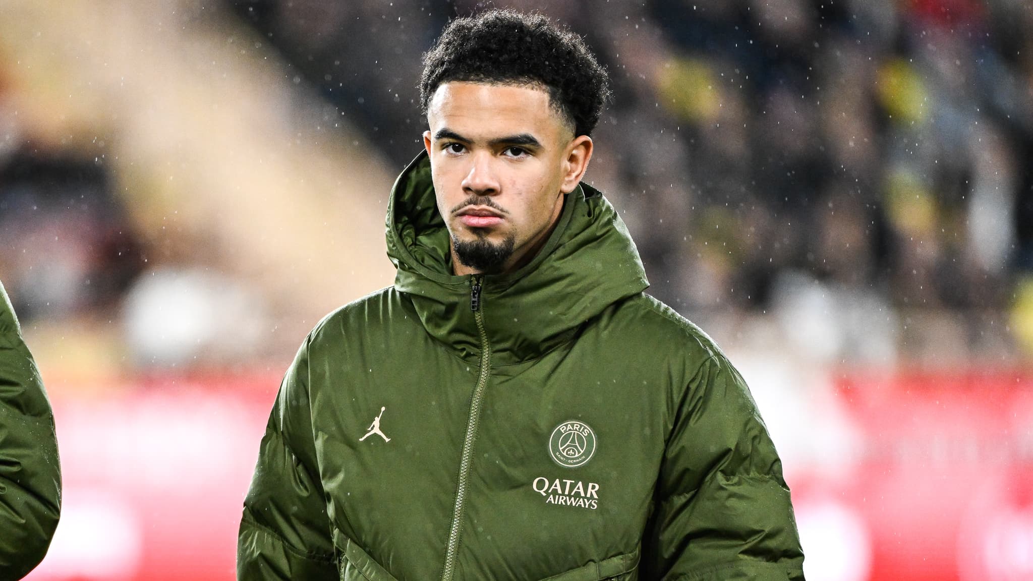 Warren Zaïre-Emery, milieu de terrain du PSG, avant le match à Louis-II, 1er mars 2024 Warren Zaïre-Emery, milieu de terrain du PSG, avant le match à Louis-II, 1er mars 2024